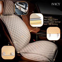 IVICY front seat cover non-slip back prevents shifting during drives.