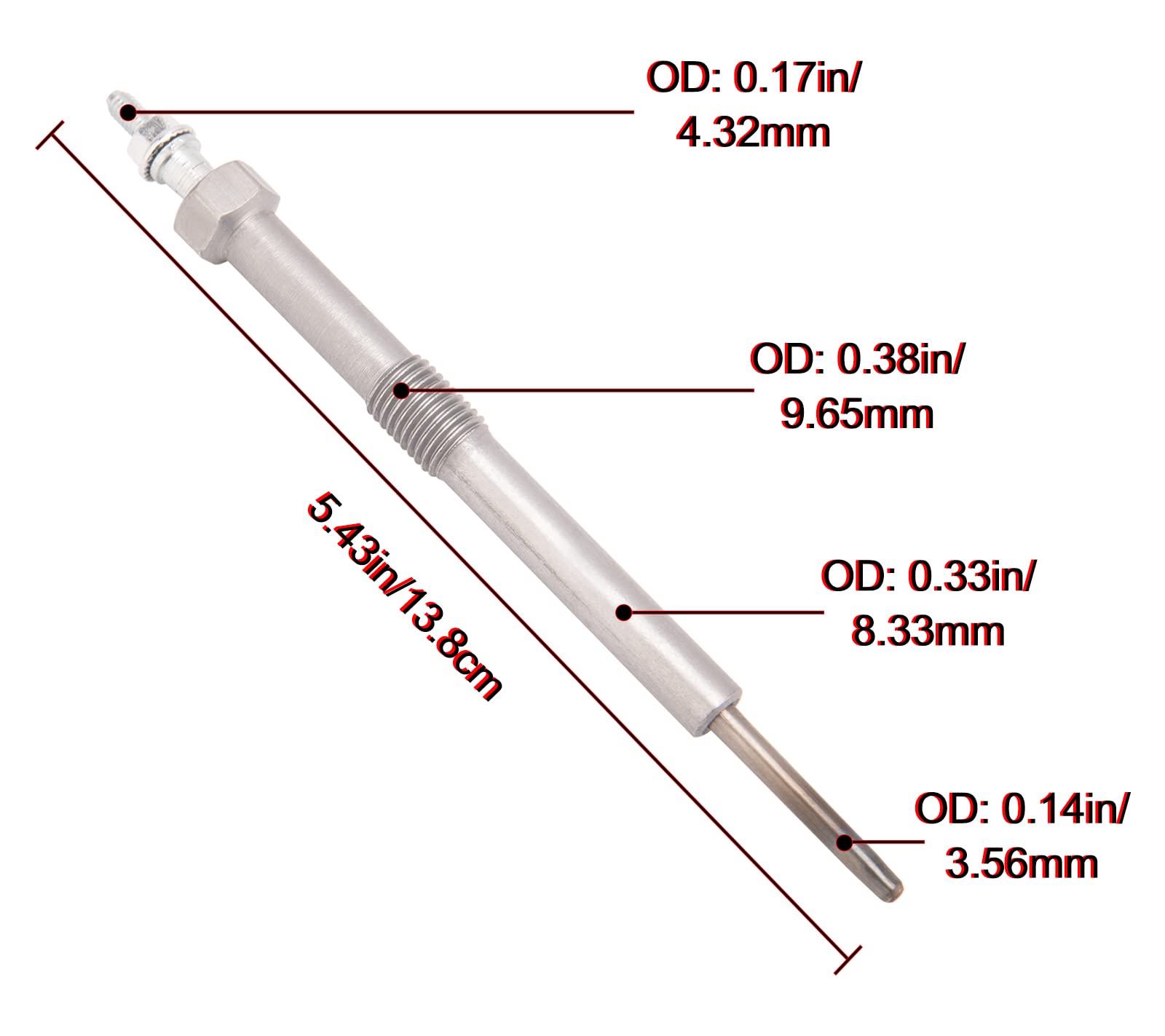 IVONNEY 12639701 glow plug for Silverado and Sierra enhances ignition consistency.