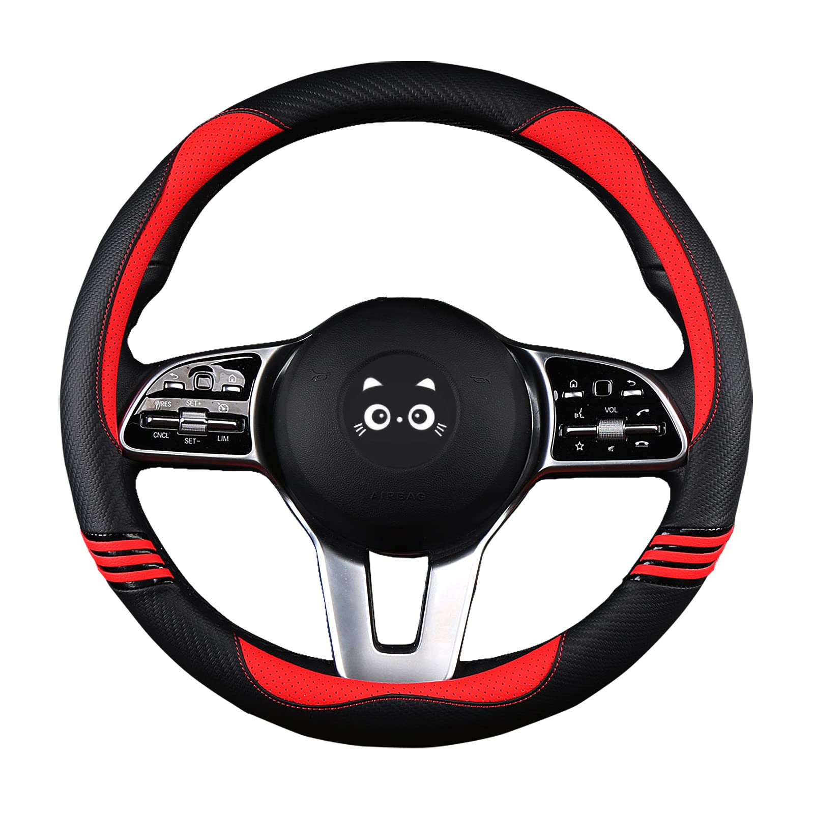 iwantit premium grip steering wheel cover anti-slip rubber ring boosts control and safety