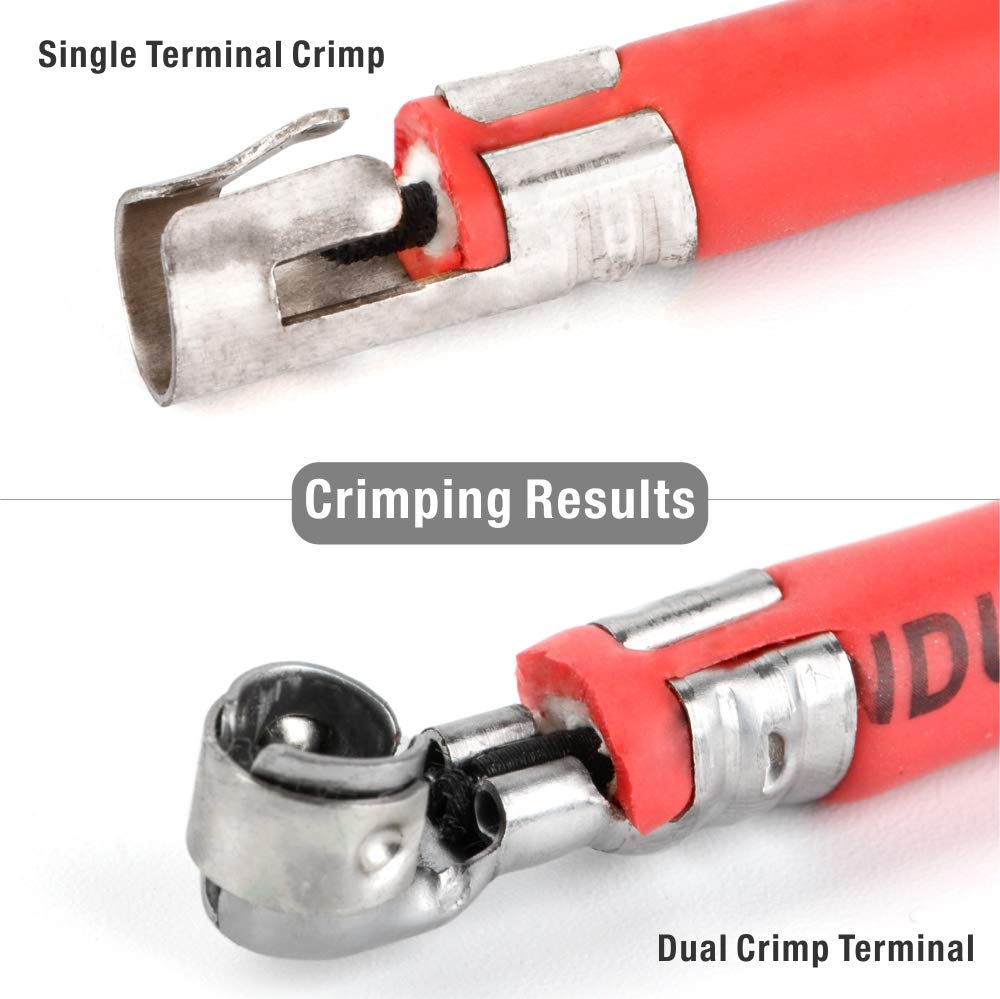 Ergonomic IWISS iCrimp handles provide comfortable grip during crimping
