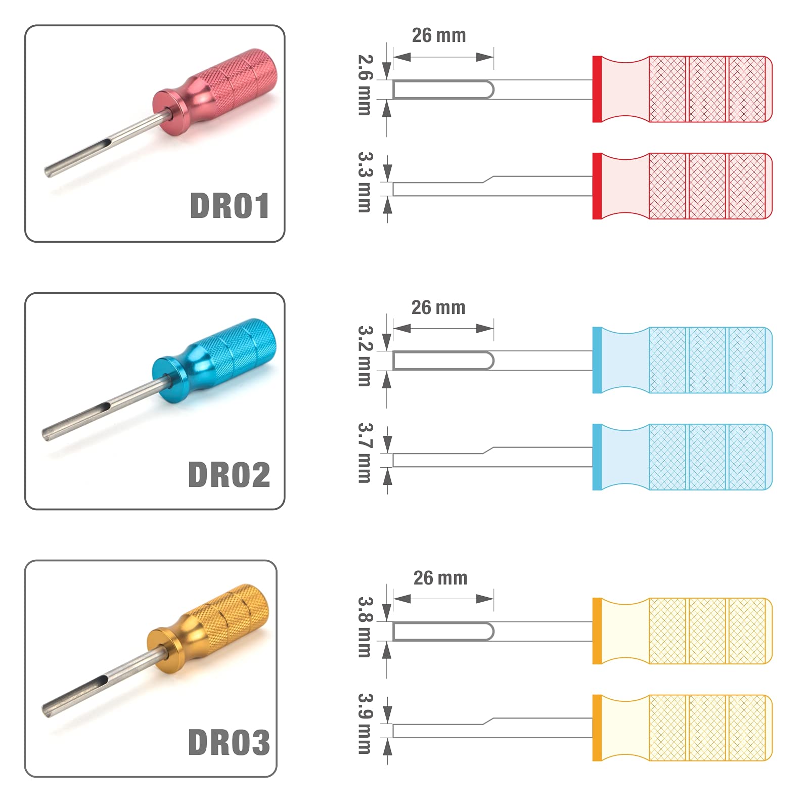 Ideal for automotive and industrial Deutsch terminals.