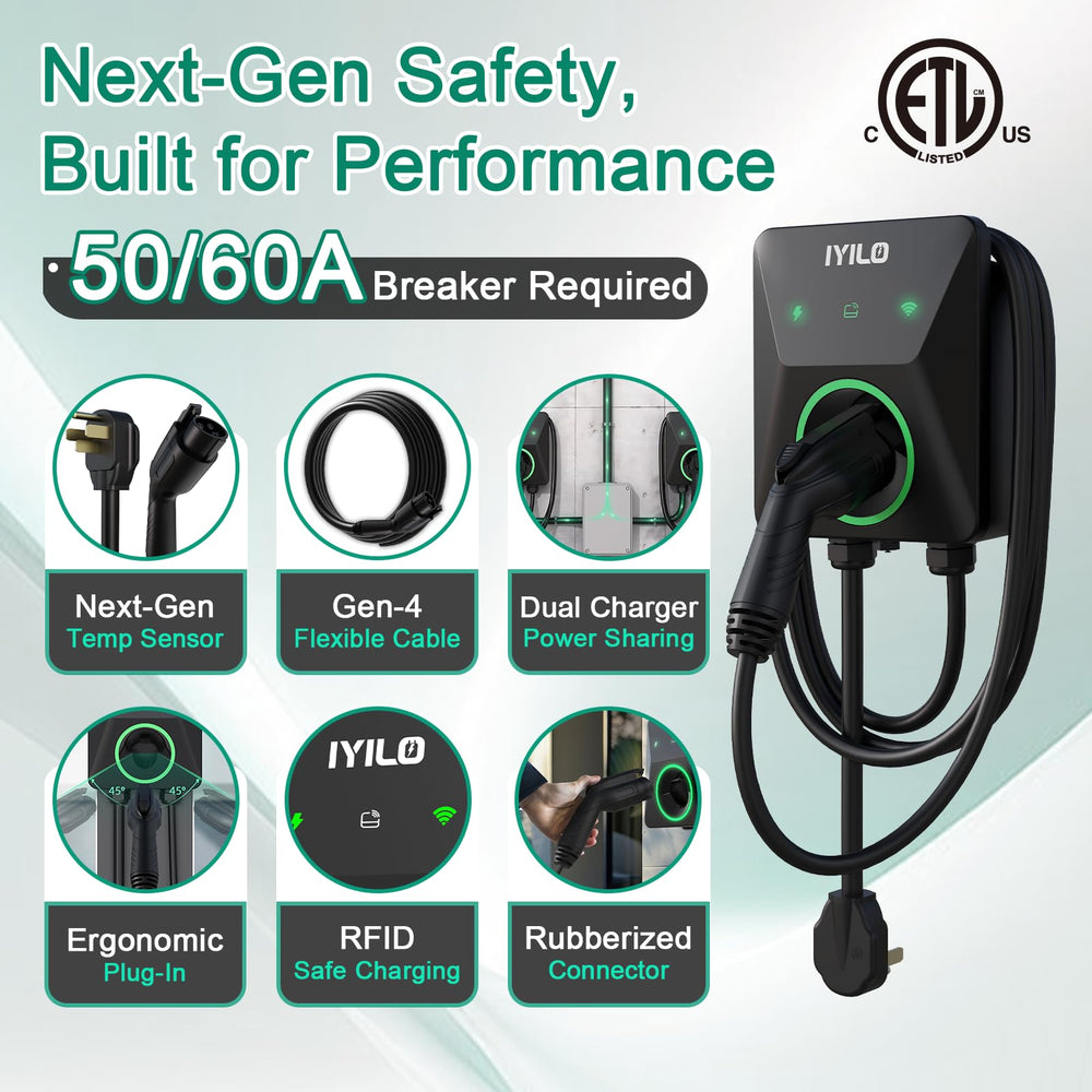 IYILO Level 2 ETL and Energy Star certified charger