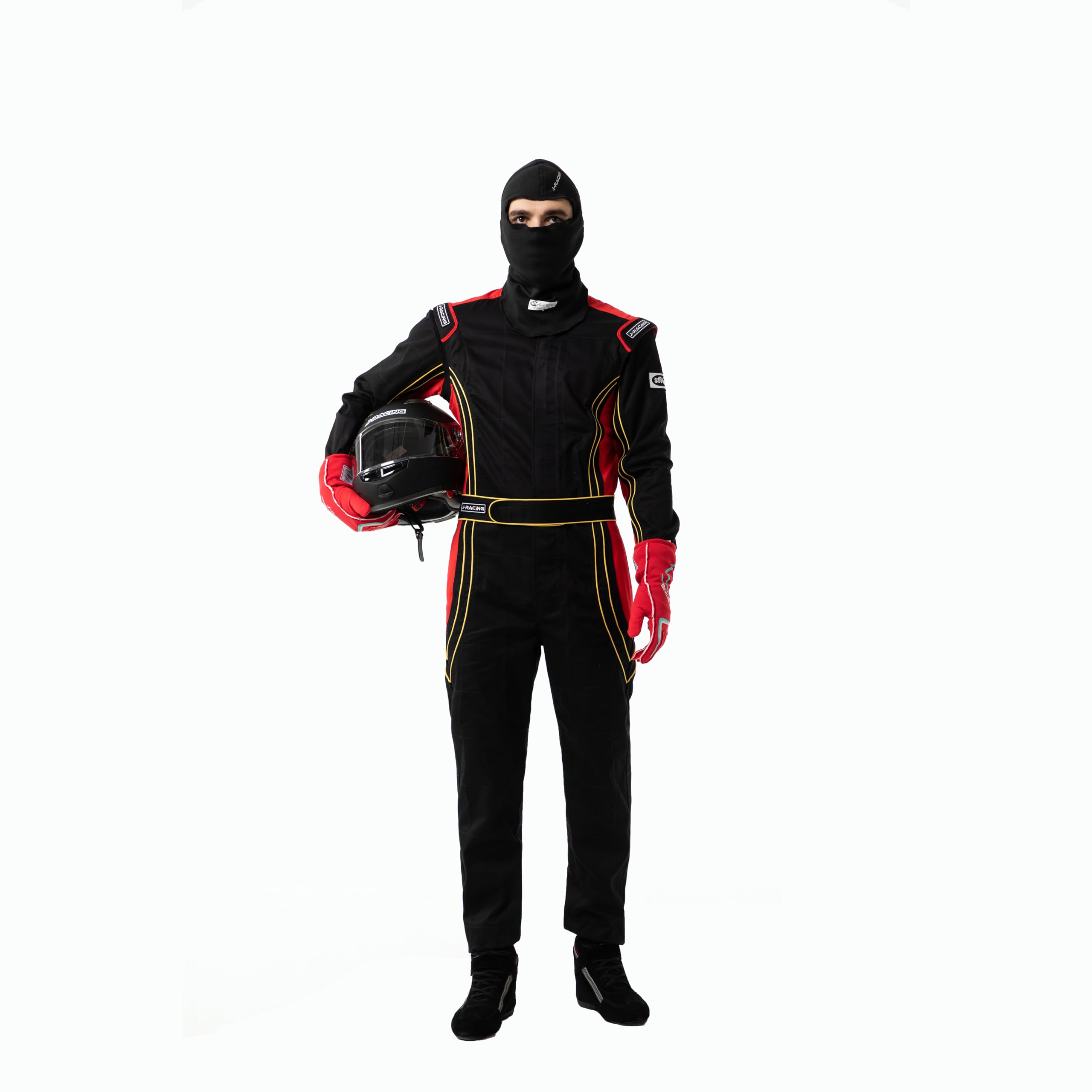 J-RACING Balaclava ideal for auto racing and track days.