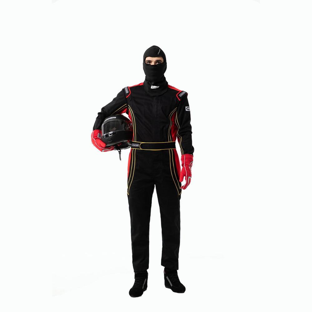 J-RACING Balaclava ideal for auto racing and track days.