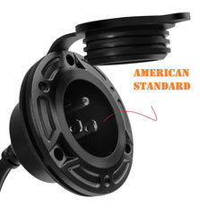 JacEnergy 16-inch outdoor extension cord provides flexible power access.