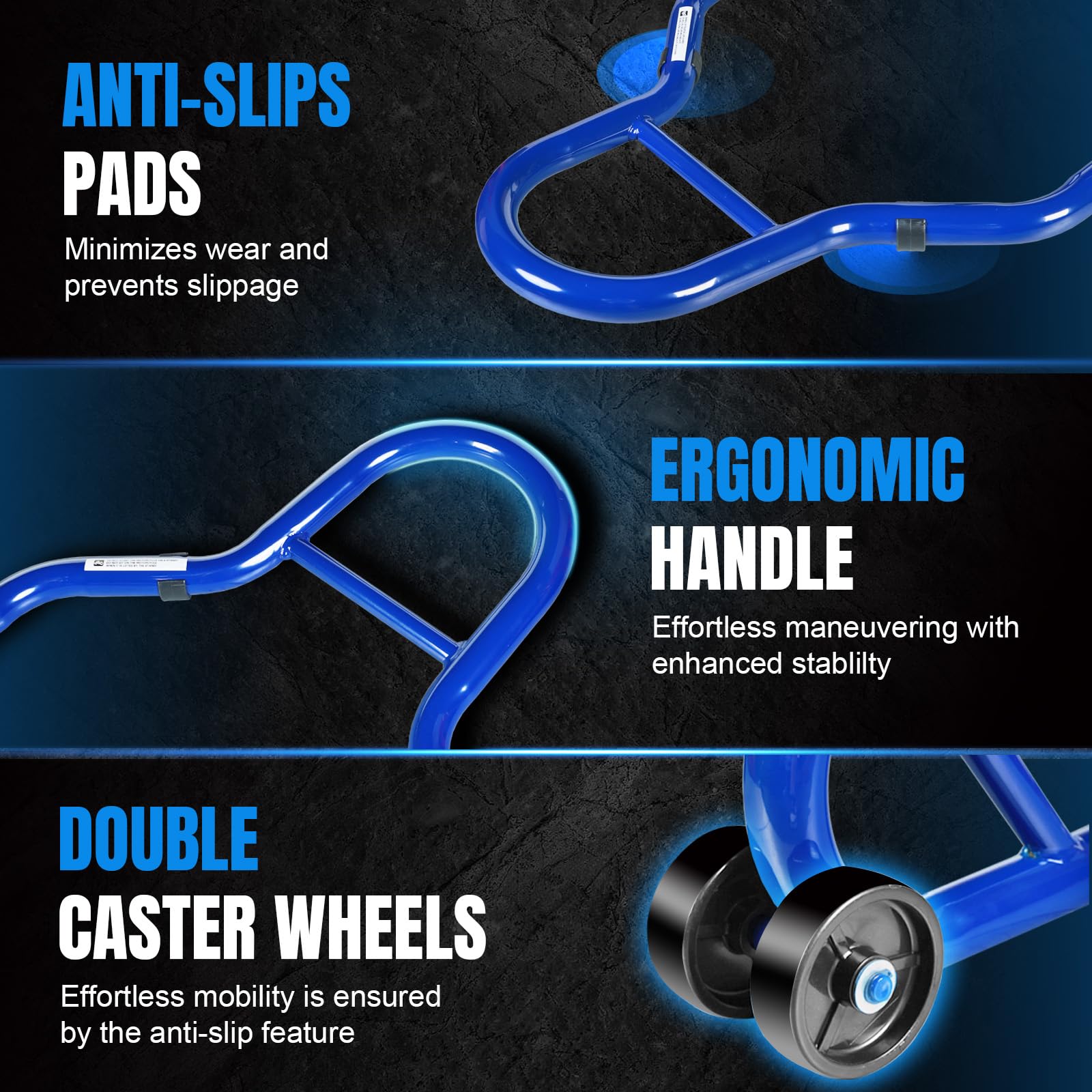 Jack Boss paddock stand with removable design for easy assembly and storage