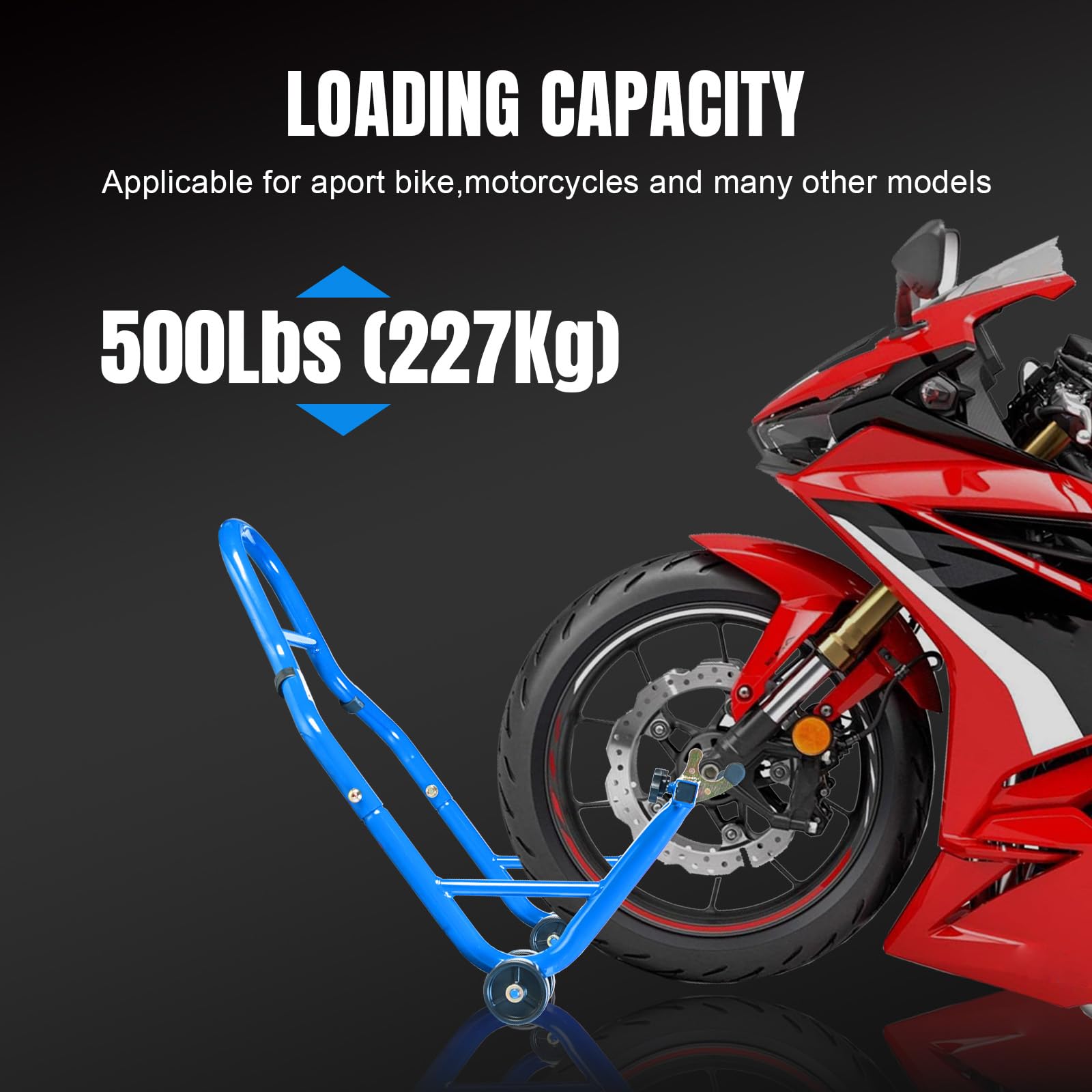 Jack Boss rear L-shape stand for swingarm spools