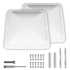 Jack Boss 14x14 RV vent cover front view for improved airflow