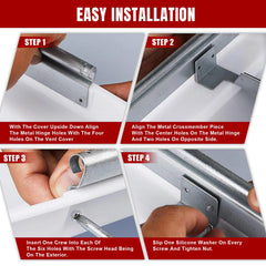 Jack Boss 14x14 vent cover reinforced hinge for durability