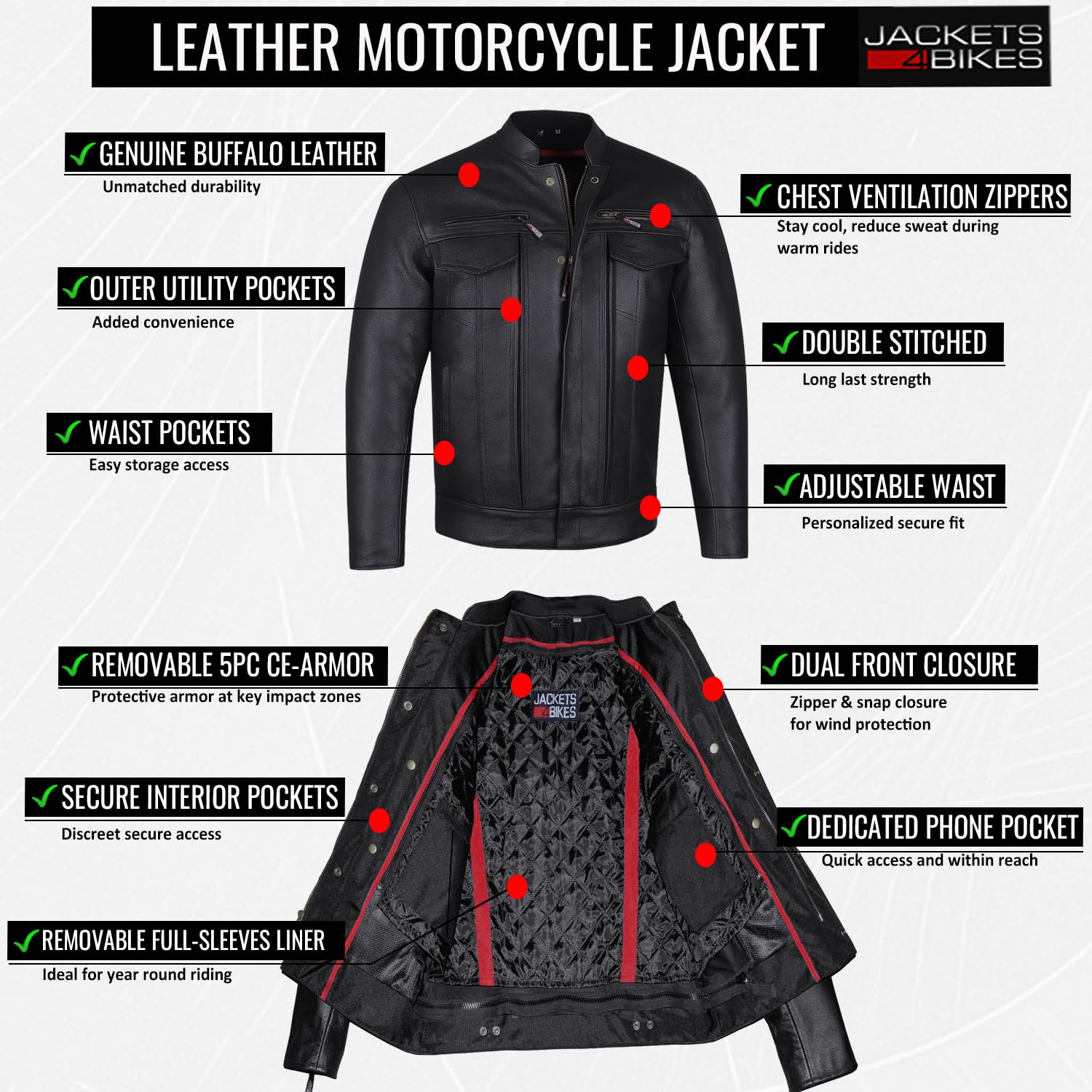 Removable thermal liner of Jackets 4 Bikes Commuter jacket for all-season warmth