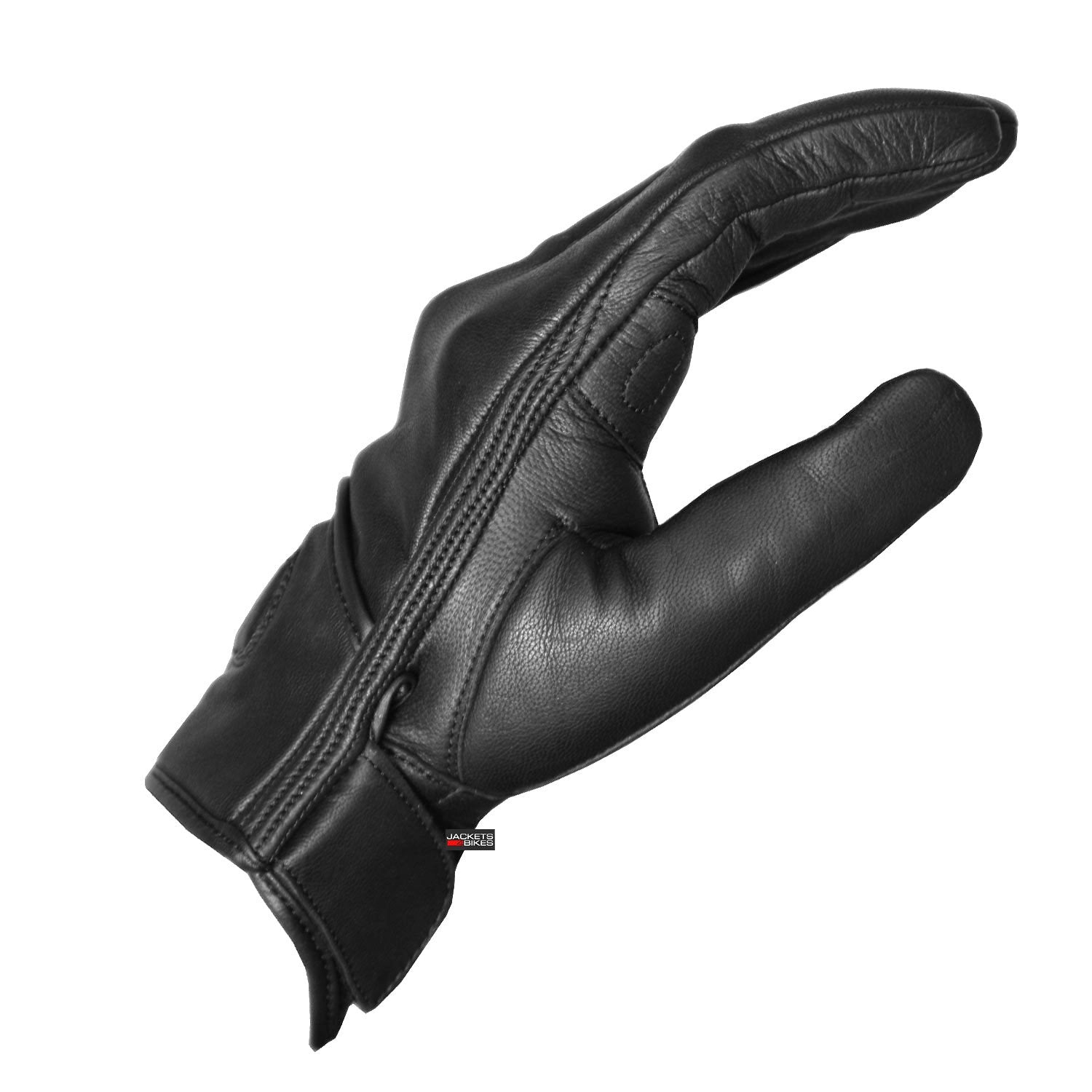 Jackets 4 Bikes gloves in action reveal ergonomic grip on handlebars.