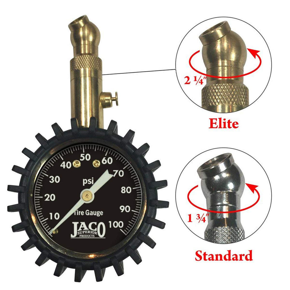 JACO Elite air bleeder valve enables quick pressure adjustments.