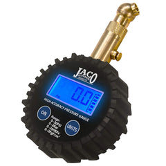 JACO Elite Digital Low Pressure Tire Gauge front view for precise readings