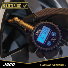JACO Elite brass body with rugged guard resists drops while maintaining accuracy.
