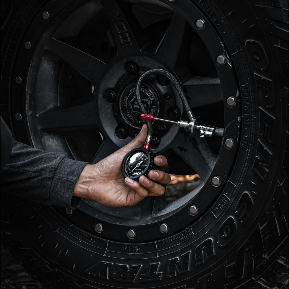 ANSI-calibrated gauge on RX4 displays precise pressure up to 60 PSI.