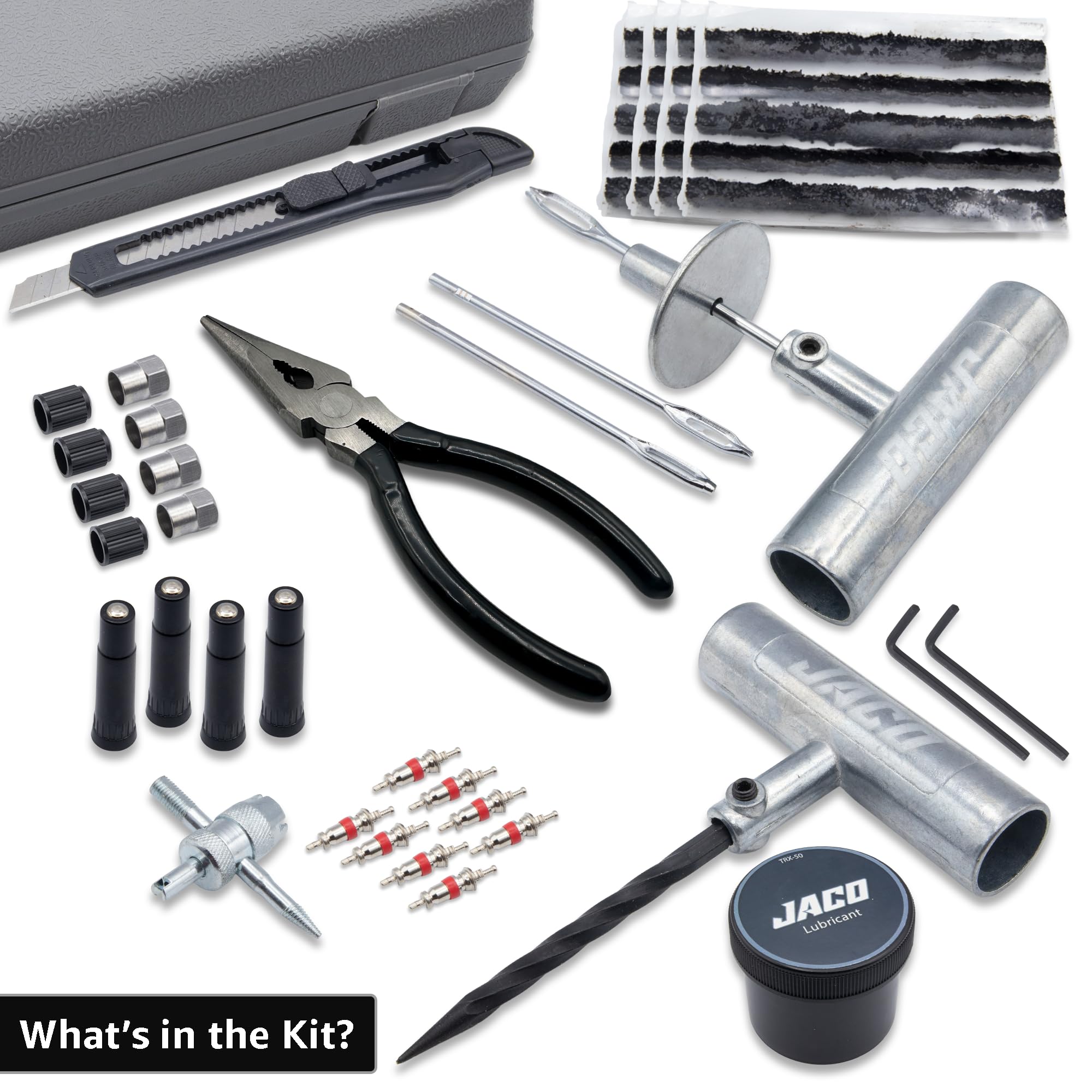 JACO TRX-50 compact inner case helps quick tool identification.