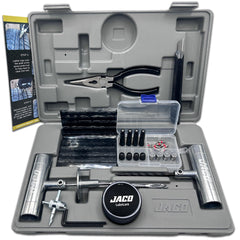 JACO TRX-50 heavy-duty tire repair kit case keeps tools organized on the go.