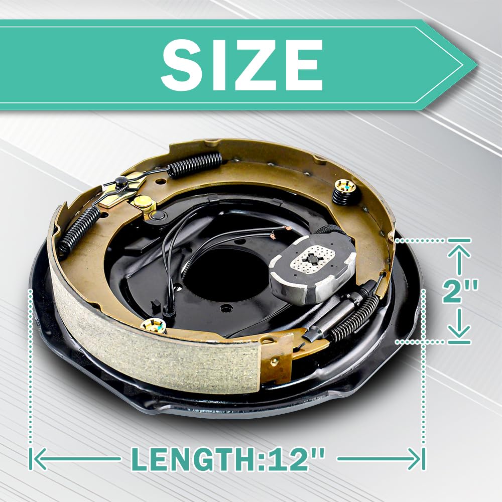 JADODE 12x2 electric brake drum fitment highlight compatible spline size #42 for durable braking.