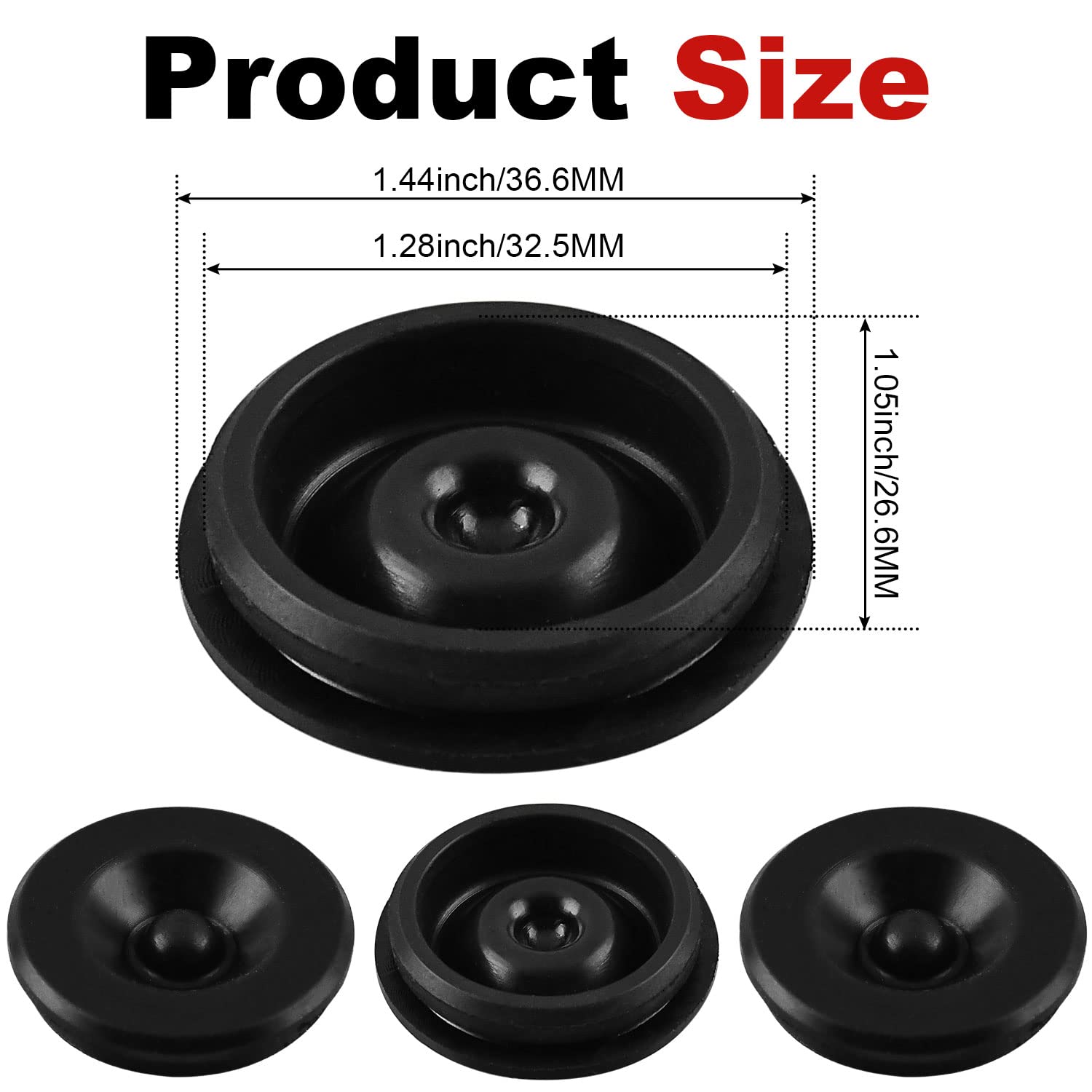 JADODE axle dust cap compatible with 7000-8000 lbs trailers