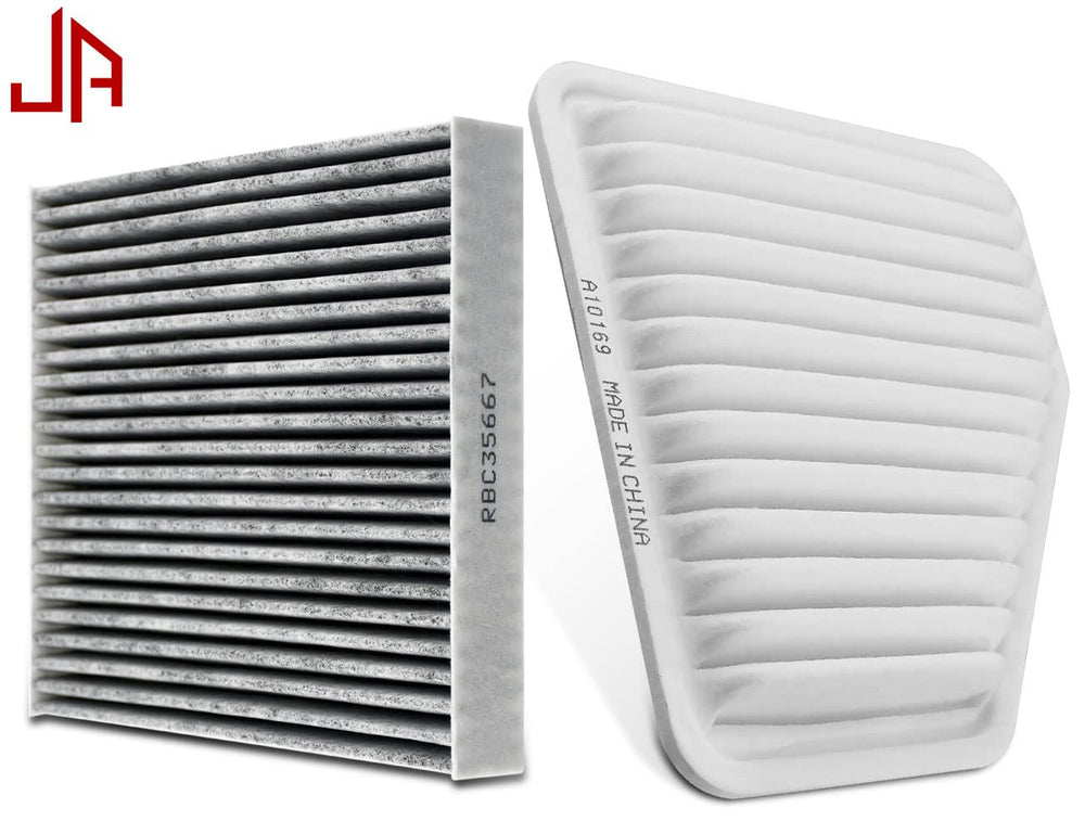 JADODE CA10169 CF10285 combo engine air filter for Rav4 minimizes odors from exhaust