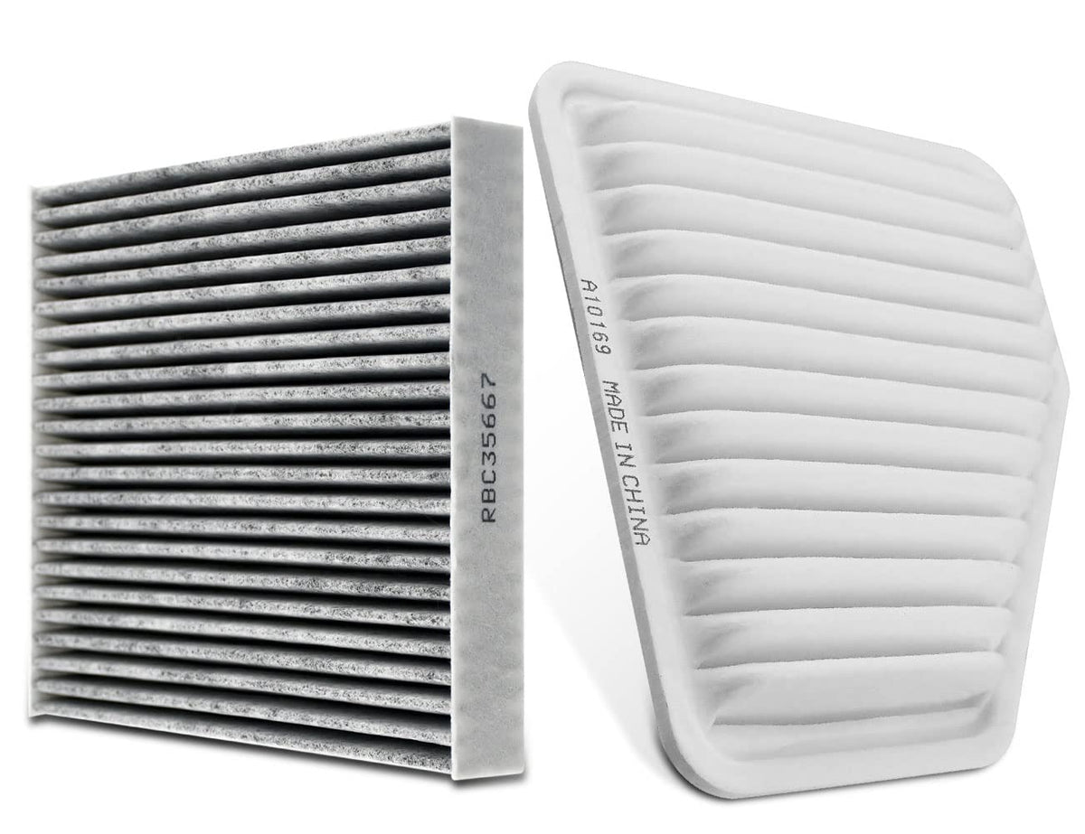 JADODE CA10169 CF10285 combo engine air filter for Toyota Camry reduces dust and pollen