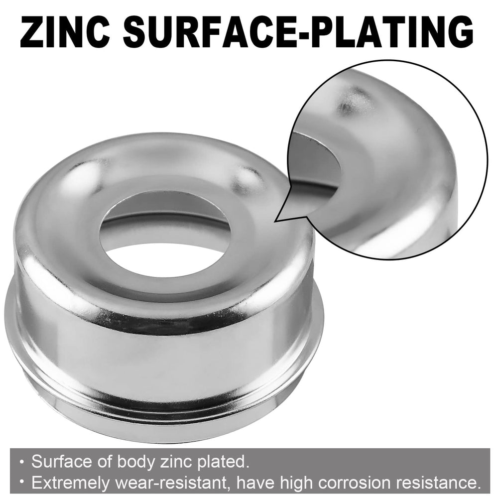 JADODE carbon steel zinc-plated dust cap body resists corrosion