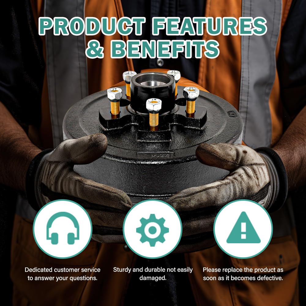 JADODE grease seals included for robust hub sealing and longevity.