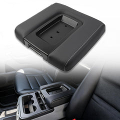 Jaeparbus armrest lid close-up with premium leather stitching for a durable interior.
