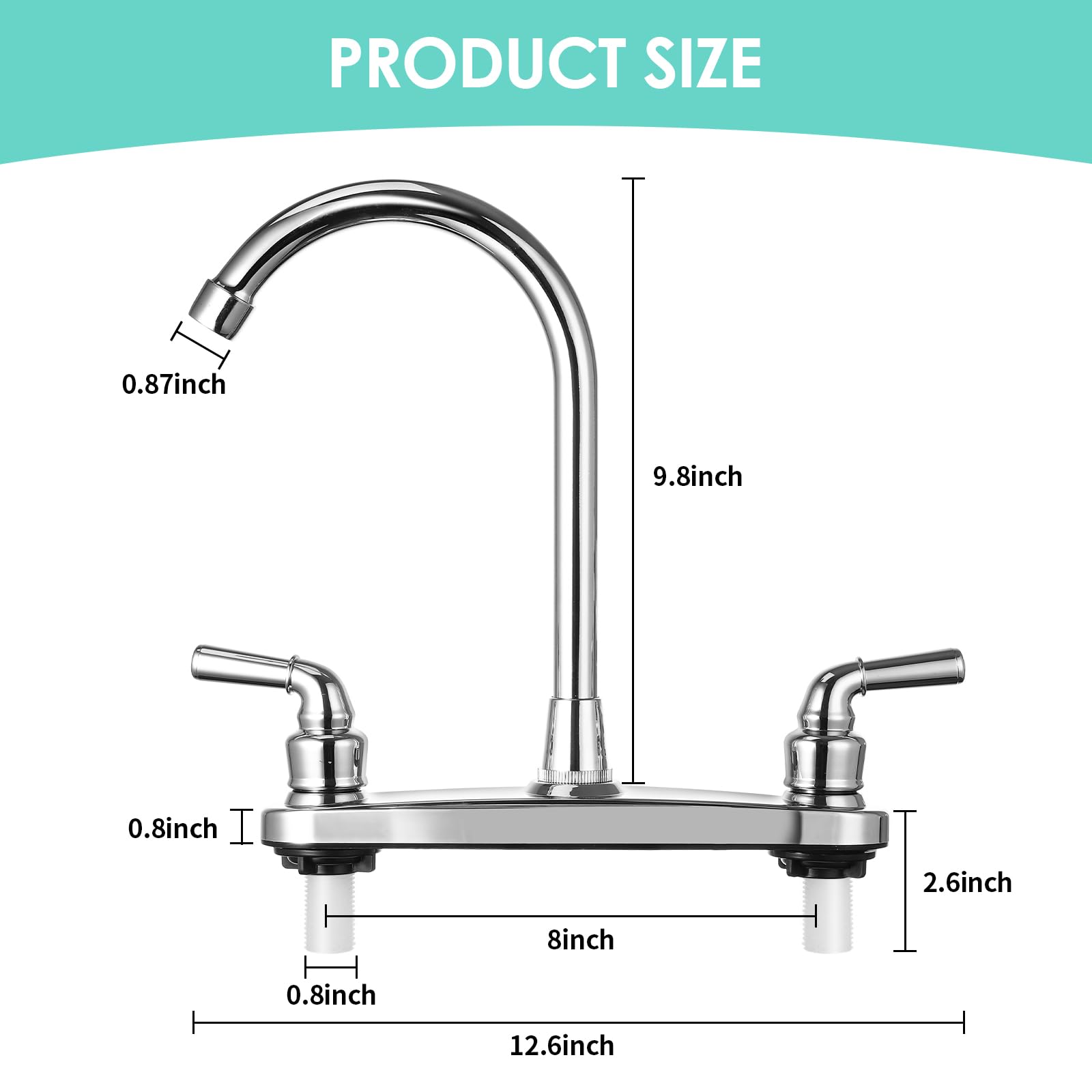 JAKARDA chrome finish on faucet adds a sleek, travel-ready look