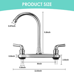JAKARDA chrome finish on faucet adds a sleek, travel-ready look