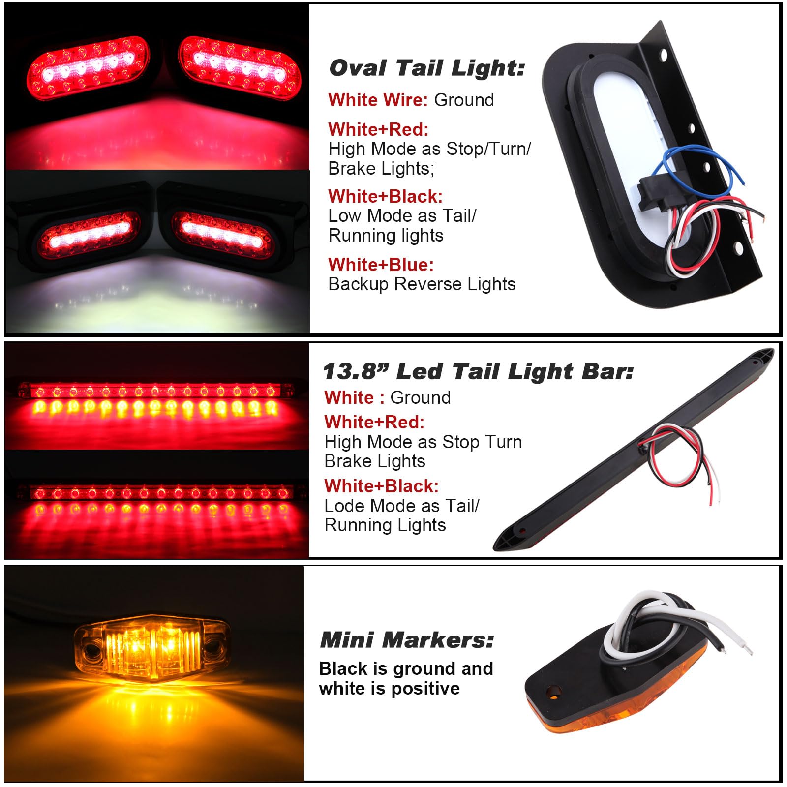 Jamarco 13-8-in trailer light bar visible as 3rd brake light