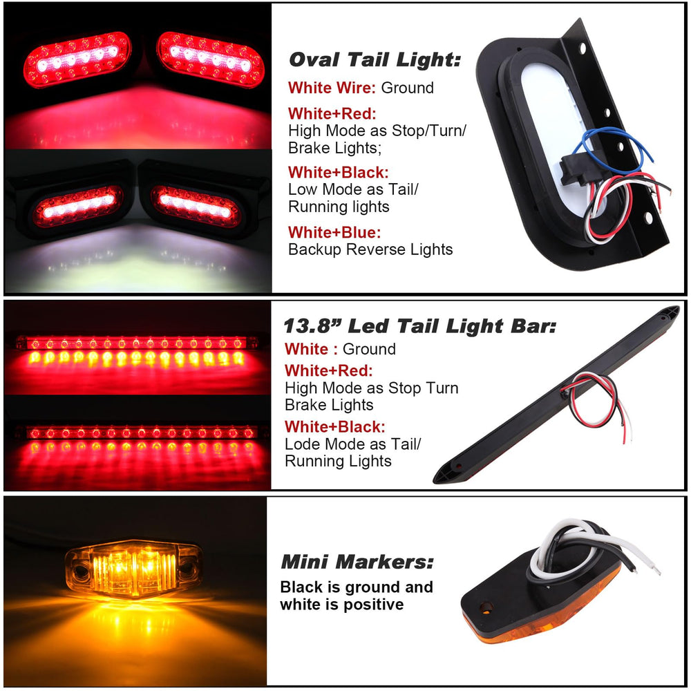 Jamarco 13-8-in trailer light bar visible as 3rd brake light