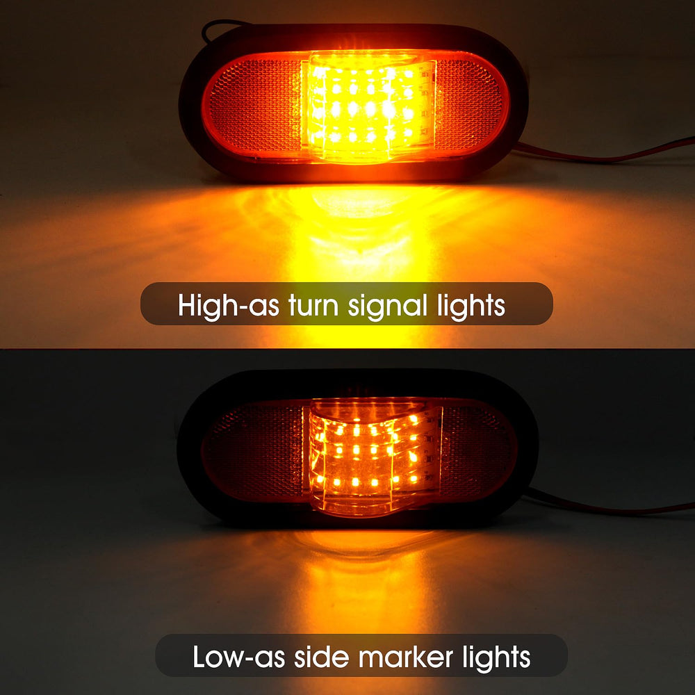 Jamarco amber reflective lens enhances visibility and light output