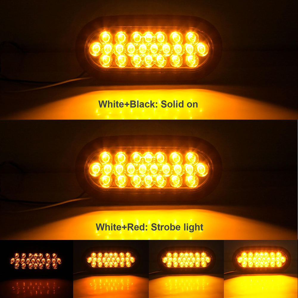 Jamarco amber trailer turn signal lights enhance visibility on towing setups.