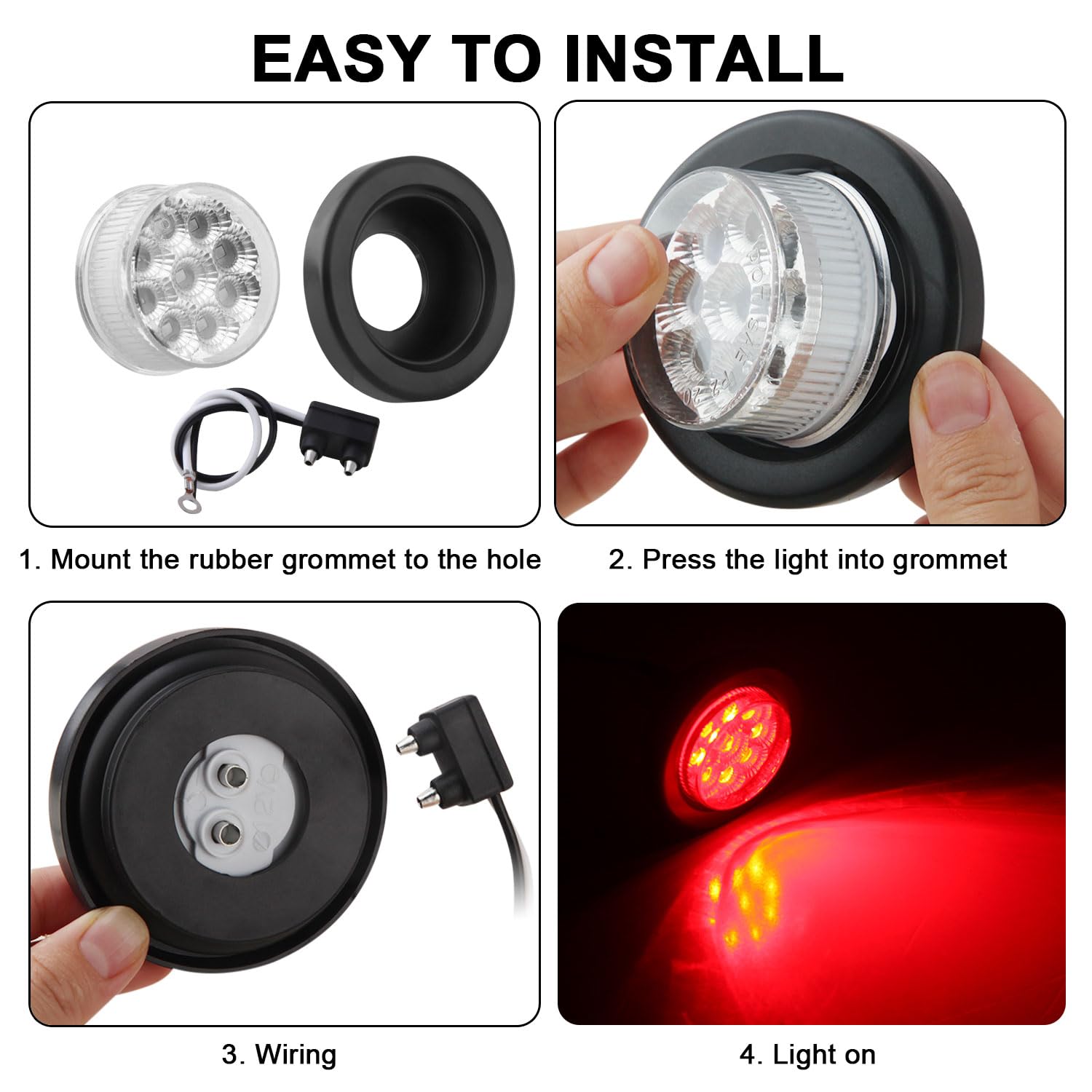 Jamarco 2.5-inch outer diameter marker light design for trailers