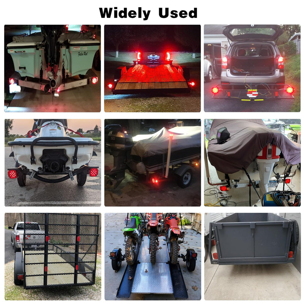 Jamarco square LED tail light rear reflector with multi-function lighting