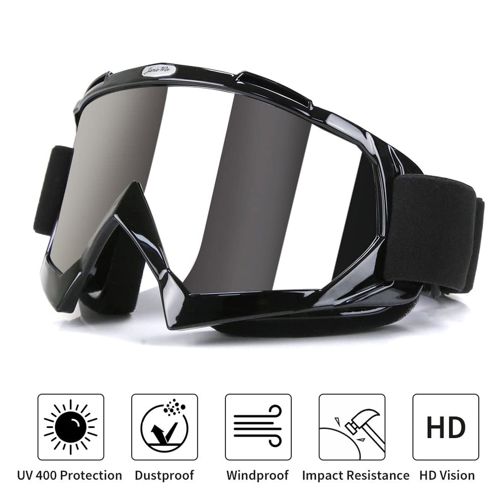 JAMIEWIN dustproof design keeps eyes protected on dusty trails