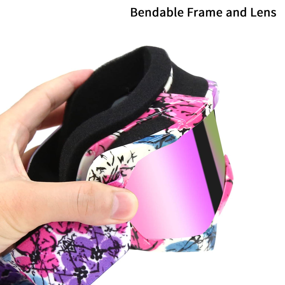 JAMIEWIN goggle set includes protective pouch and cleaning cloth.