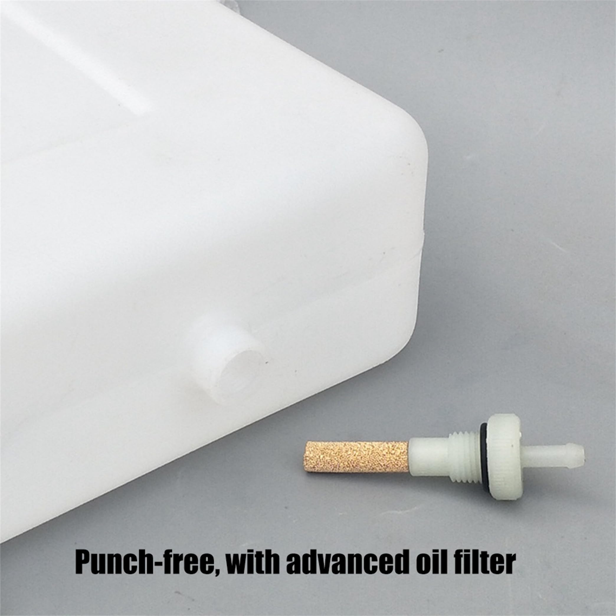 JANCAN oil level visible through the plastic for quick monitoring.