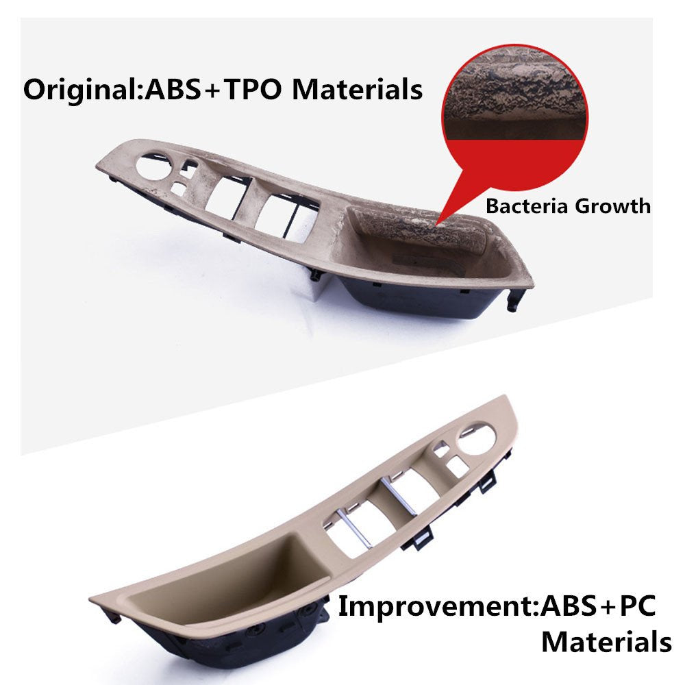 Jaronx ABS+PC door handle offers smooth operation and heat resistance