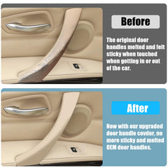 Jaronx BMW door handle cover left-rear offers durable ABS+PC finish with anti-scratch protection.