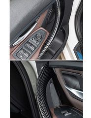 Jaronx snap-on installation on BMW door handle cover in close-up