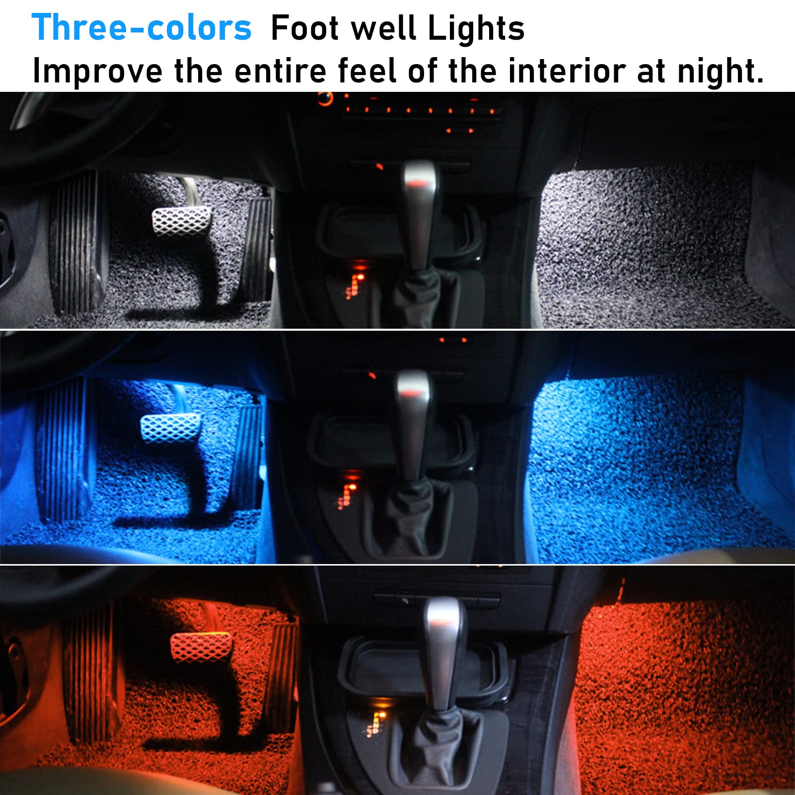 Jaronx footwell LED installation guide video supports DIY setup.