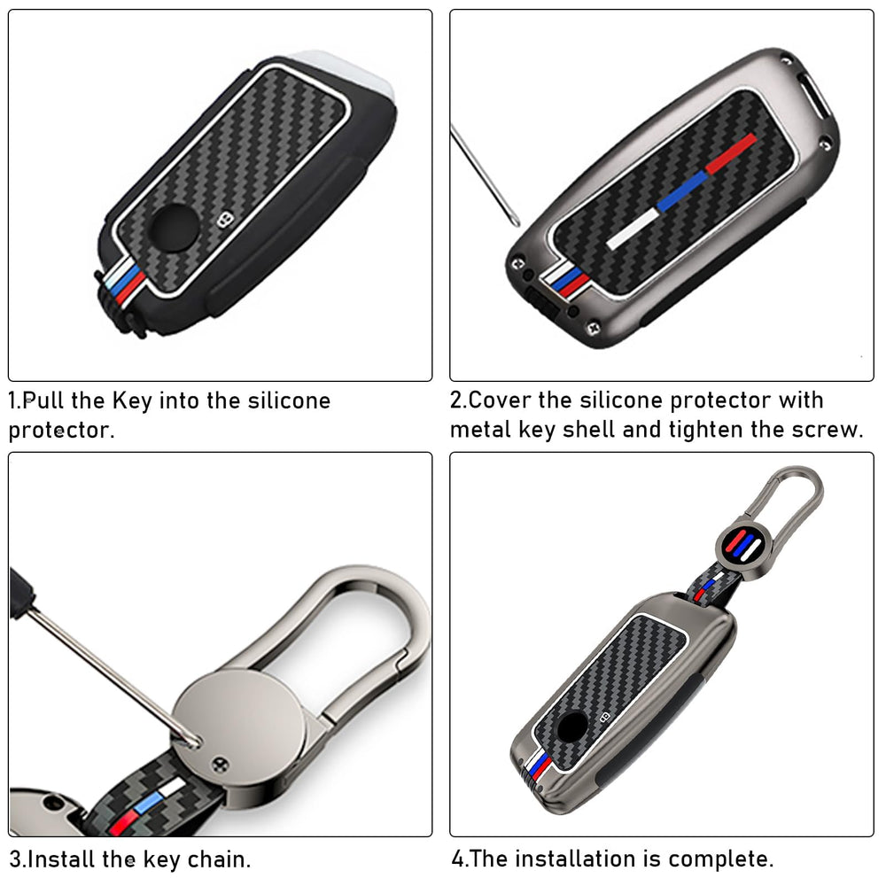 Compatibility guide for Jaronx BMW key fob cover across models