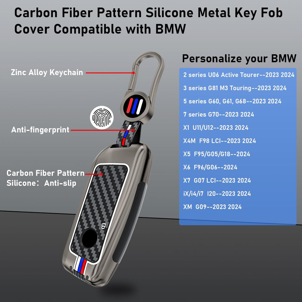 Gunmetal finish on Jaronx BMW fob cover adds premium look