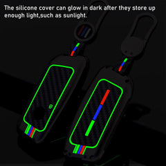 Soft silicone liner cushions the BMW key fob during daily use
