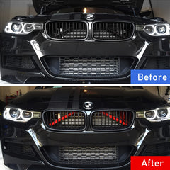 Jaronx VBrace cover with red stripes adds sport appeal and grille protection