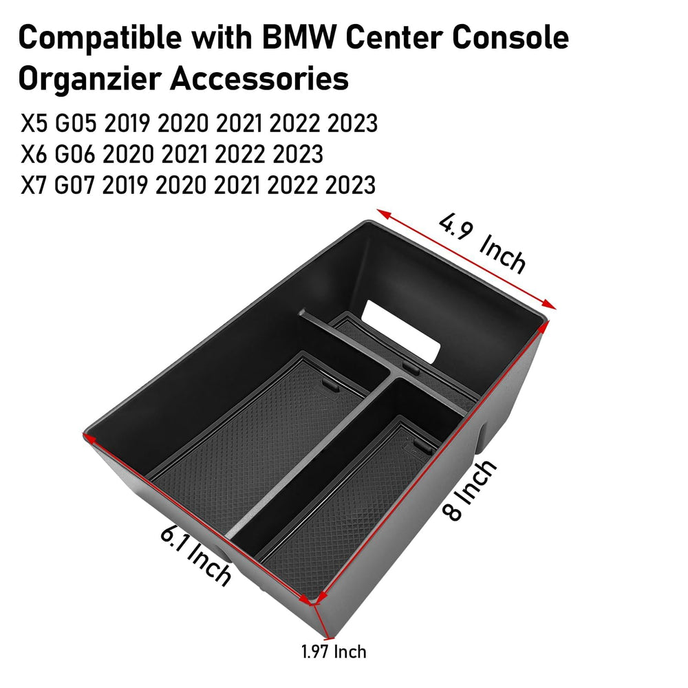 Jaronx BMW organizer tray keeps items neatly arranged.
