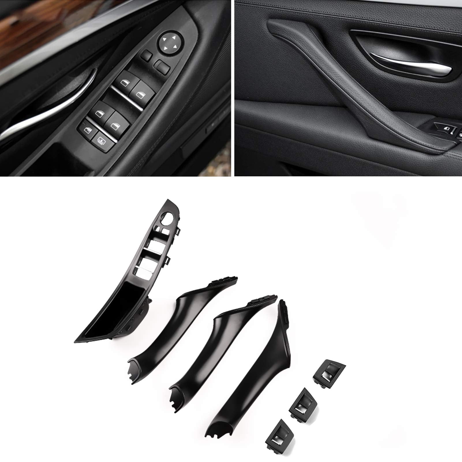 Jaronx BMW 5 Series left front armrest door handle upgrade for smoother daily use
