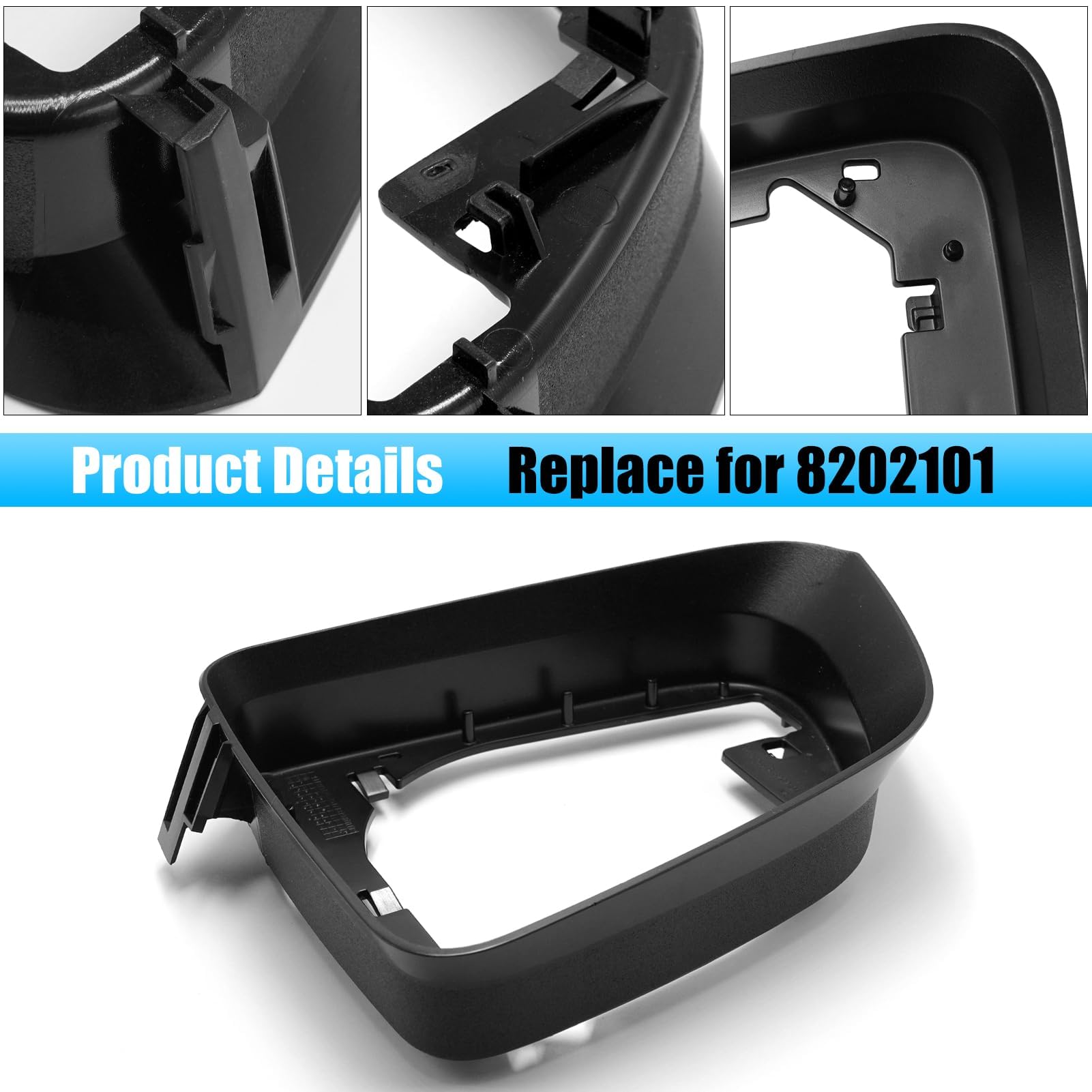 Jaronx compatible mirror base cover frame offers snug integration.
